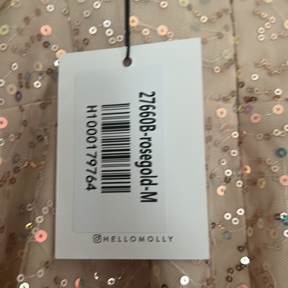 Hello Molly Sequin Rose Gold Dress - Picture 5 of 5
